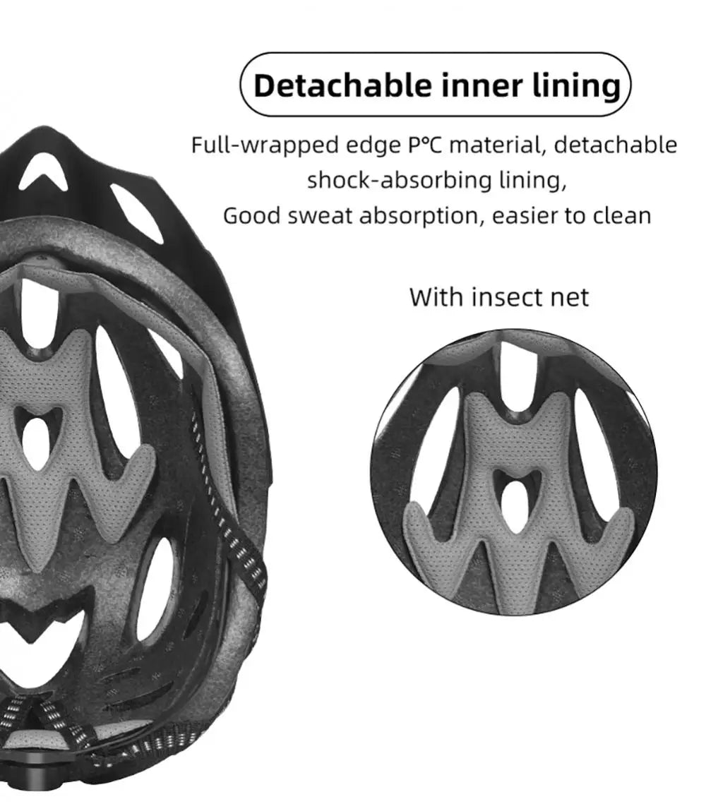 Carbon Fiber Texture MTB Helmet – Adult Mountain Bike & Cycling Safety Cap, EPS Foam Motorcycle Hat for Men & Women