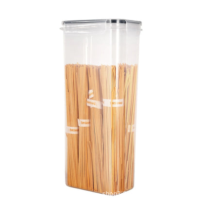 7PCS Food Storage Container Set - BPA Free Airtight Plastic Kitchen Boxes with Labels & Marker Pen