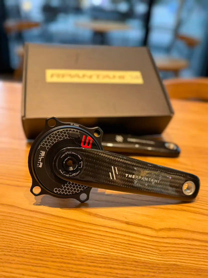 Full Carbon Road Bike Crankset with Power Meter - 150–172.5mm Easton 110BCD Crank with 24mm Titanium Axle for Shimano Bikes