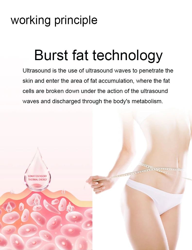 40K Cavitation 4 in 1 Ultrasonic RF Machine – Body Shaping, Weight Loss, Skin Tightening & Facial Lifting Device