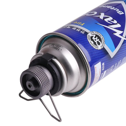 Gas Cartridge Adapter with Bracket: Butane Conversion Nozzle for Lindal Valve Output - 2024 Bottle Input Screw Type