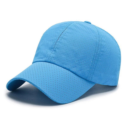 Quick Dry Mesh Sports Cap - Breathable Sun Hat for Running, Golf, Tennis, Jogging & Outdoor Activities