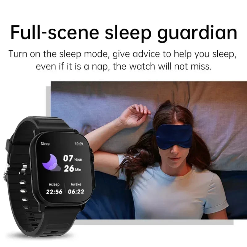 LAXASFIT Smartwatch — Bluetooth Call, Message Alerts, Heart Rate Monitor & Sports Fitness Tracker for Men & Women, Android & iOS Compatible