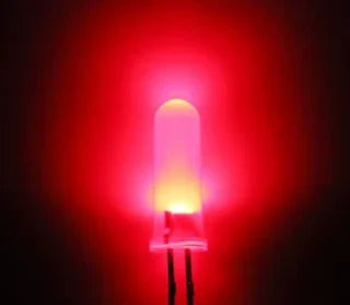 Highlight F5 14.5mm High-Intensity LED - 2-Pin Round Head DIP Light Emitting Diode in Red, True Green, Blue & Yellow