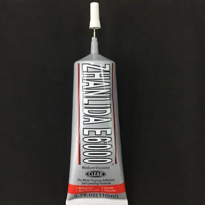 E6000 Strong DIY Glue – Epoxy Adhesive for Crystal Rhinestones, Jewelry & Crafts with Precision Needle Applicator