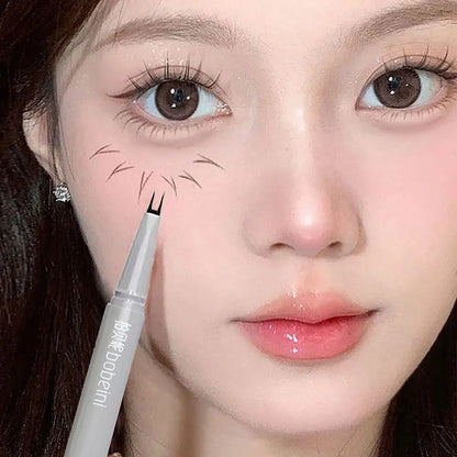 Double-Claw Liquid Eyeliner — Ultra-Thin, Waterproof, Non-Smudge & Sweat-Proof Lower Lash Pen