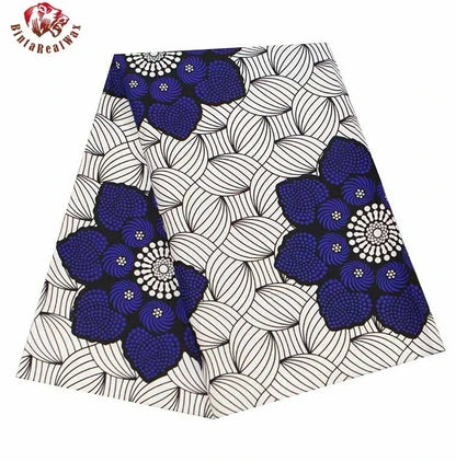 Bintarealwax Ankara Fabric - Wholesale Polyester Sewing Material for Women's Party Dresses FP6390