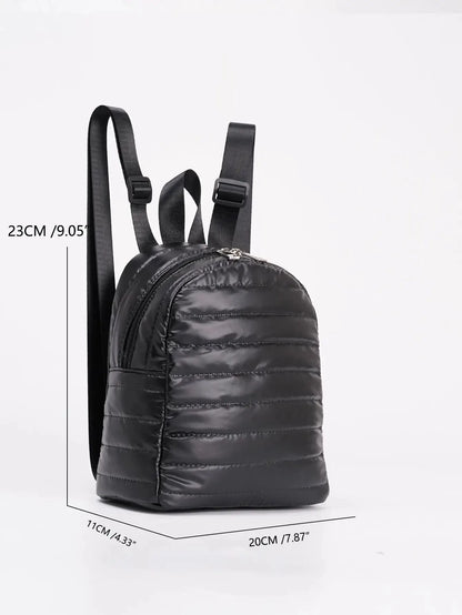 Mini Fashionable Women's Backpack - Soft Texture, Suitable for School and Travel, Cute Design for Teenage Girls