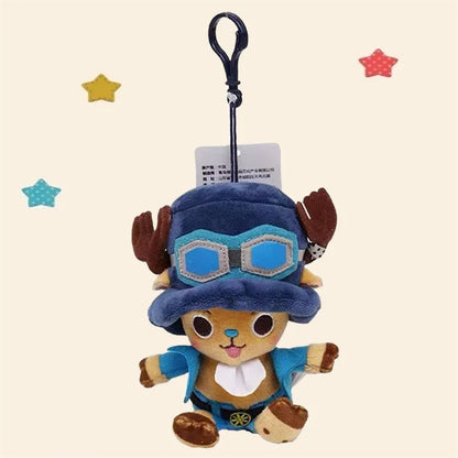 One Piece Plush Keychain Set — 14 Styles Including Tony Chopper, Luffy, Sanji, Sabo, Ace & Law | Anime Cartoon Stuffed Doll Pendant Gifts