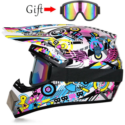 Children's Off-Road Motorcycle Helmet - Bike Downhill AM DH Cross & Motocross Capacete Casco for Kids