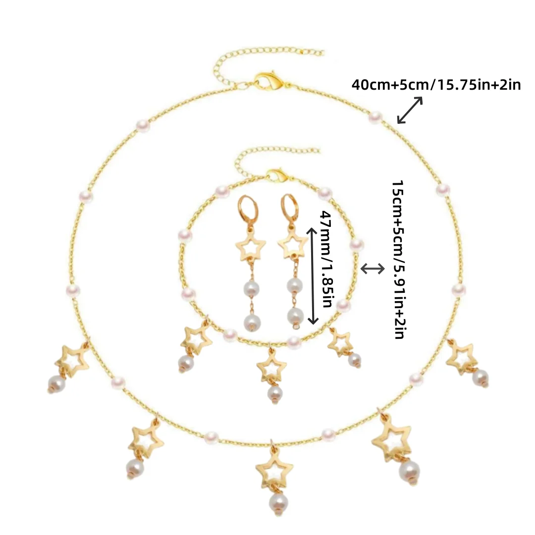 Unique Beaded Jewelry Set with Tassel Pearl Necklace – Retro Chain Choker for Women
