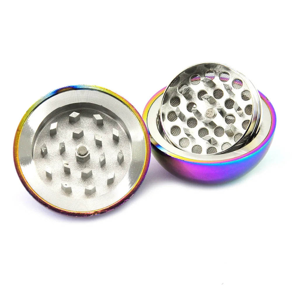 3-Layer Herb Grinder - Sharp Metal Teeth Tobacco Crusher with Pokeball Design Smoking Accessory