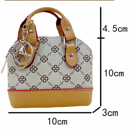 Printed Mini Chain Handbag – Handheld Diagonal Small Bag for AirPods 2/3/4/Pro, Headphones, Coins, and Small Items