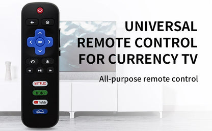 RC280A Replacement Remote for Roku TV, Compatible with TCL, Hisense, Onn, Philips (Not for Stick or Box)