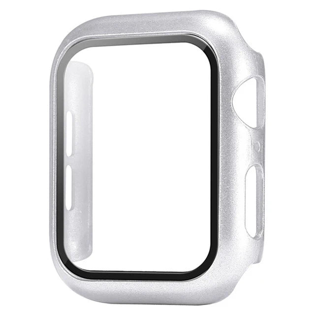 Apple Watch Glass Case Cover - Full Screen Protector for Series 9, 8, 7, 6, SE & iWatch 38mm-45mm