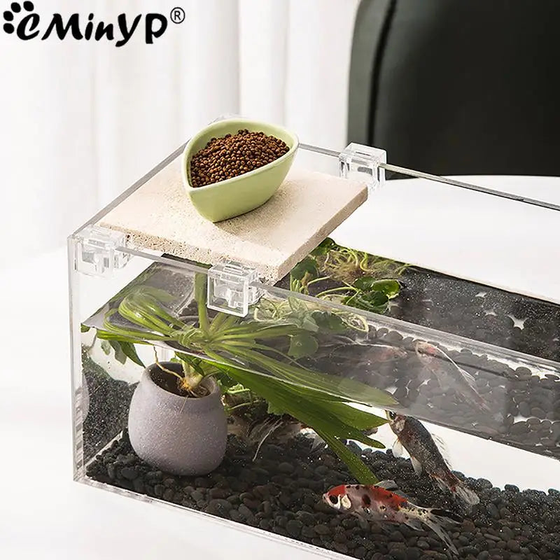 4Pcs Aquarium Lid Cover Support Clips - Acrylic Bracket Clamps for 5.5mm~15mm Wall Thickness Fish Tank - Stand Supplies
