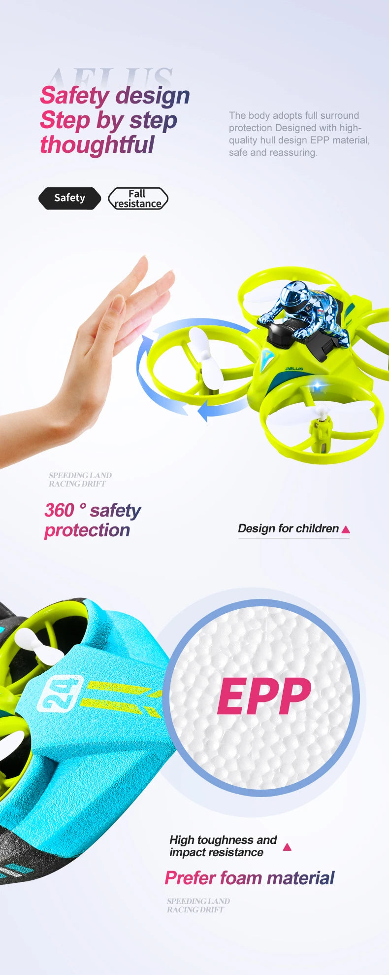 4DRC Mini RC Drone – 3-in-1 Sea, Land & Air Quadcopter with Altitude Hold, Headless Mode & 2.4G Remote Control Helicopter Toy