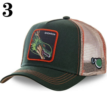 Dragon Ball Anime Baseball Cap - Goku Vegeta Buu Mesh Hip Hop Hat for Summer Casual Wear