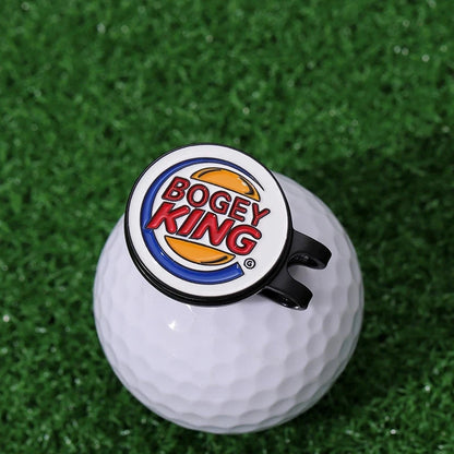 Bogey Ball King Golf Hat Clips – Magnetic Golf Ball Marker, Trendy Cap Clip Jewelry Gift for Golf Lovers