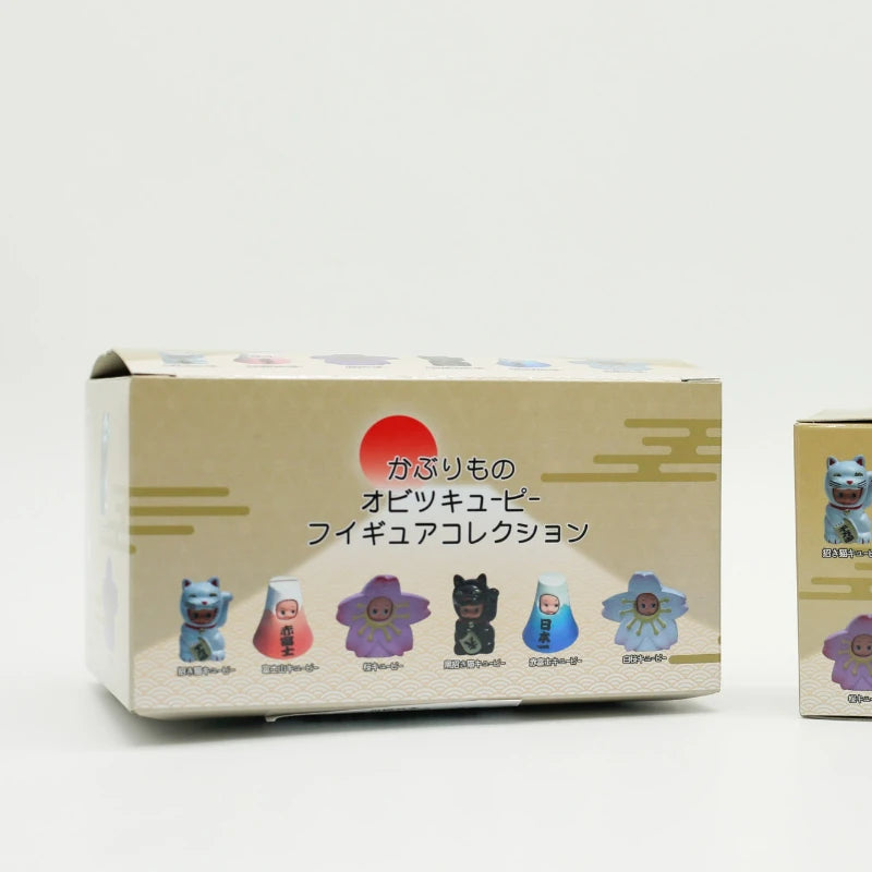 Kewpie Blind Box Dolls - Lucky Cat, Mount Fuji, and Cherry Blossom Collectible Ornaments
