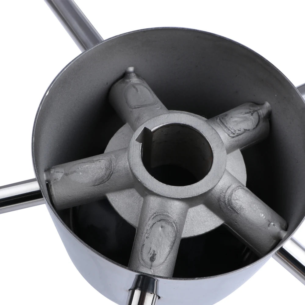 11" Stainless Steel 5-Spoke Boat Steering Wheel with Knob | 25° Marine Yacht Accessory