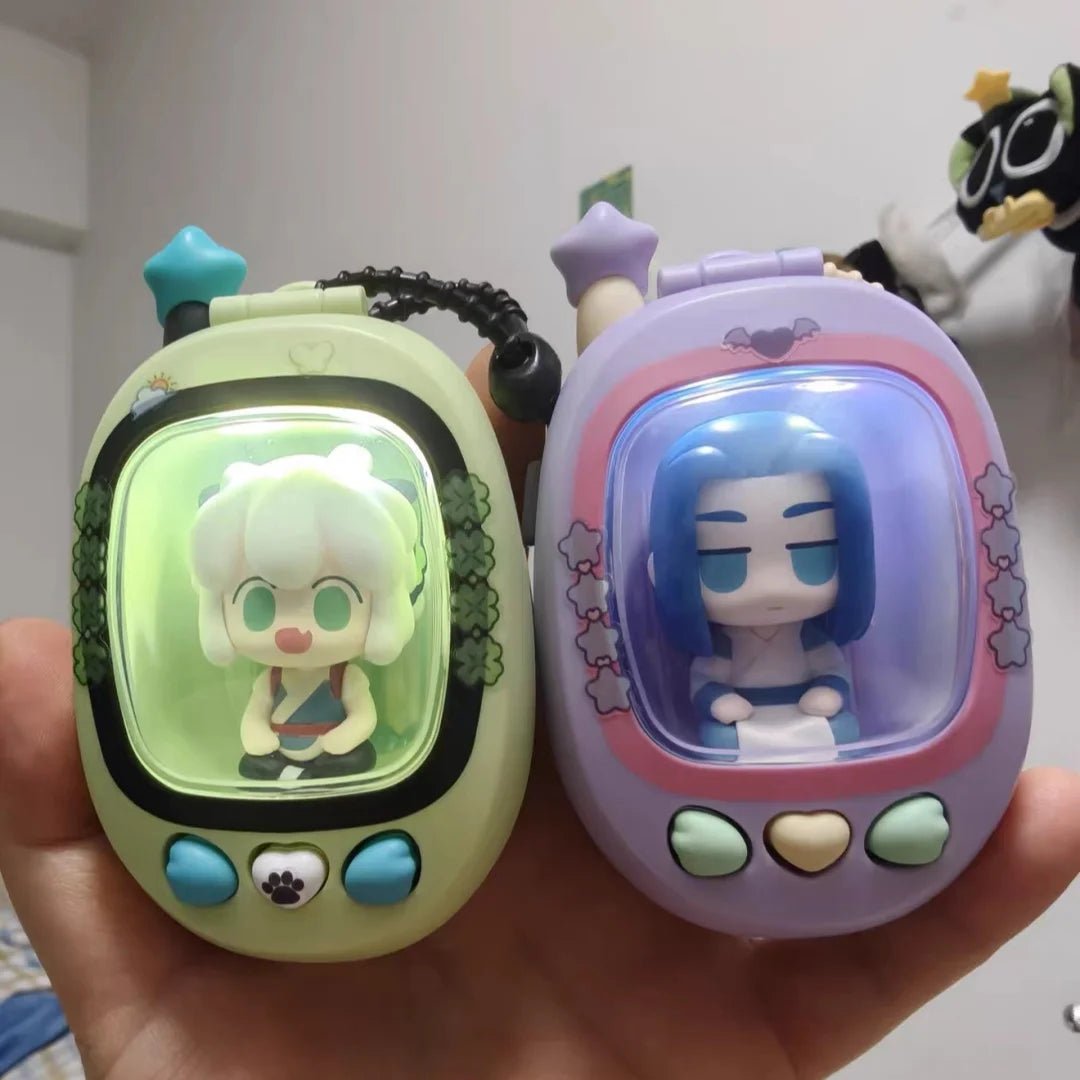 Funism Call Me Series FunPod Blind Box Pendant - Mini Bean Storage Case with Light and Cute Portable Collectible Holder