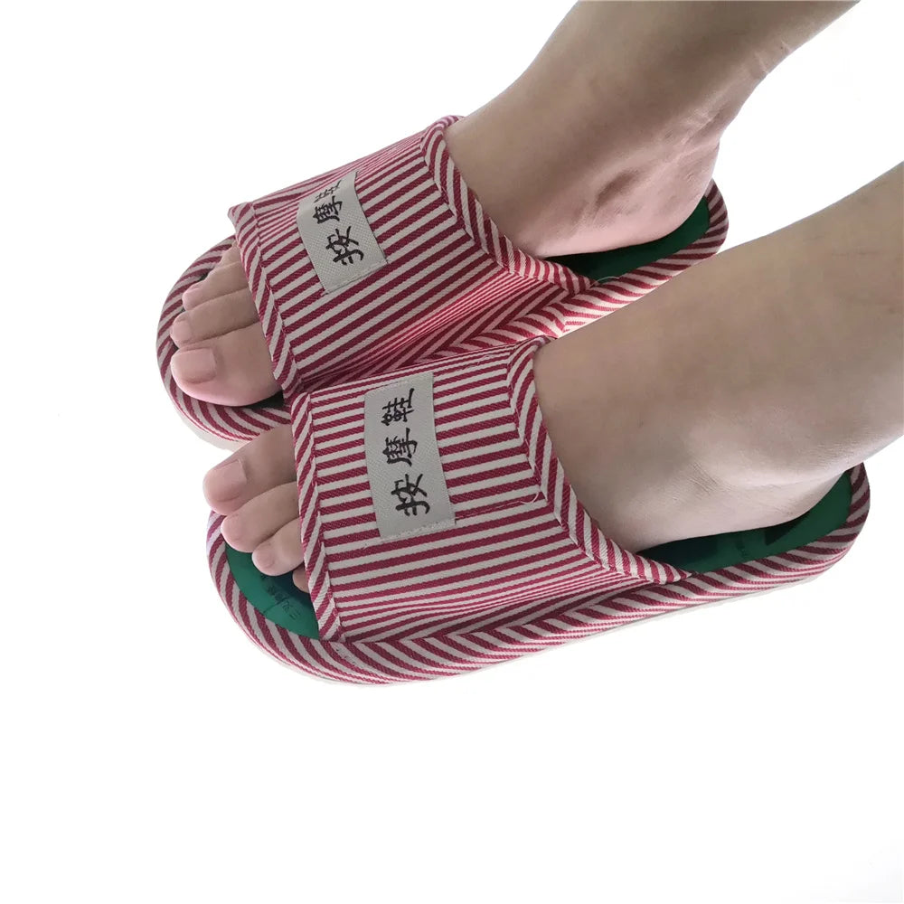 Acupuncture Foot Massage Slippers – Shiatsu Magnetic Health Sandals