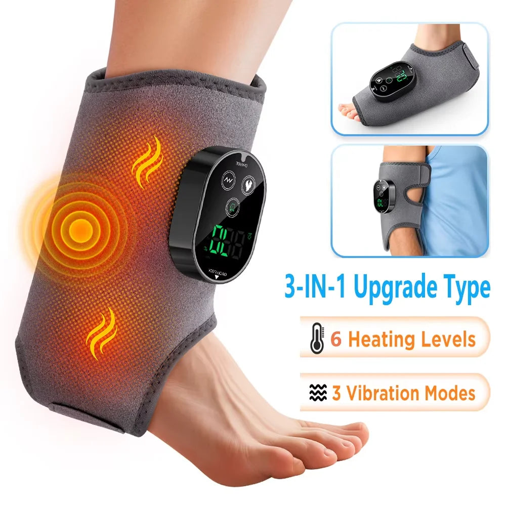 Electric Hand & Foot Massager – Portable Vibrating and Heating Ankle & Joint Relaxation Device
