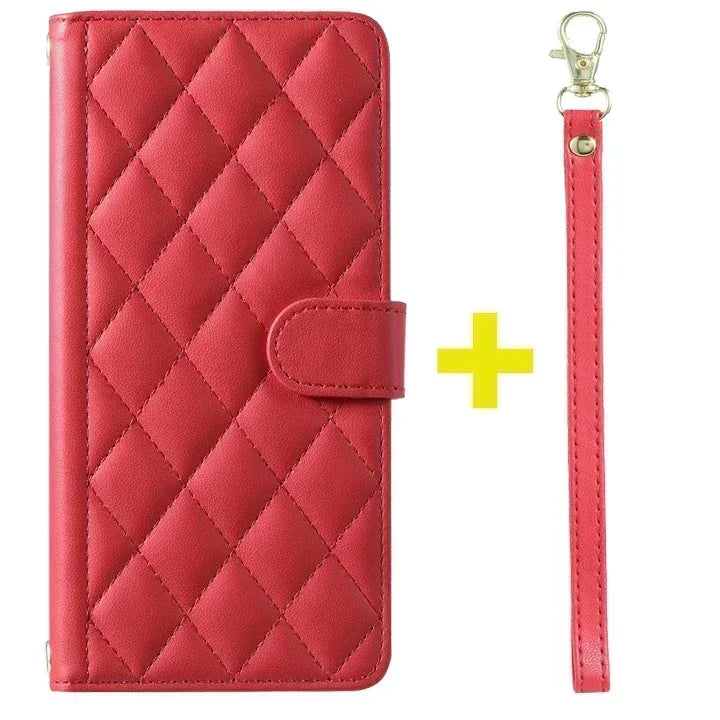 Xiaomi Redmi Note 11 Series Leather Flip Case – Crossbody Wallet Cover for Note 11 Pro 5G/11S/11E/10S/10T/9S/8 Pro