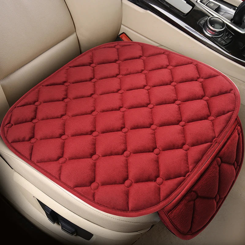 Universal Winter Warm Car Seat Cover Protector Set – 3-Piece Rear Seat Cushion Auto Interior Protection for Cars, SUVs & Vans