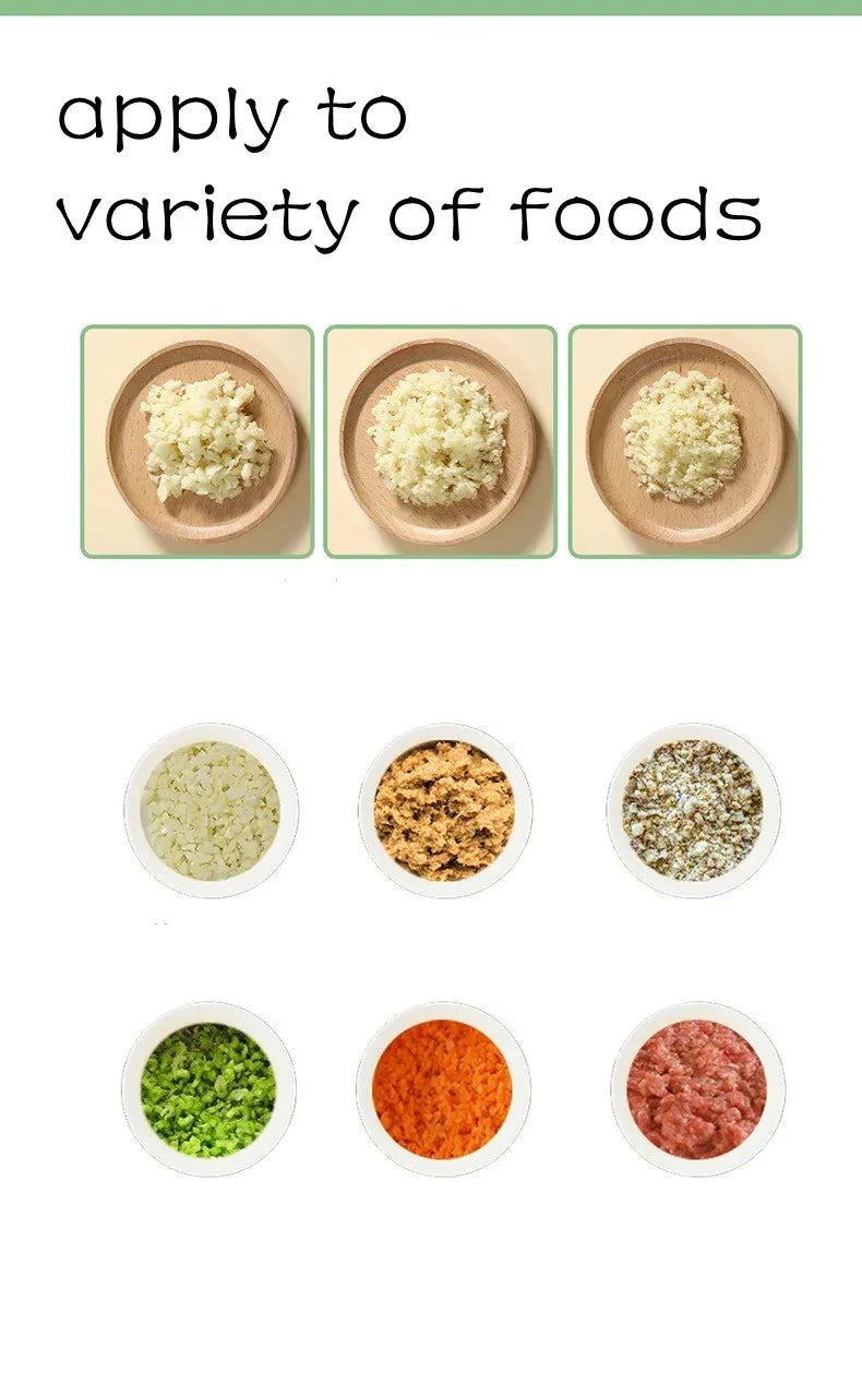 4-in-1 Electric Vegetable Cutter – Handheld Wireless Food Chopper, Garlic Masher & Meat Grinder