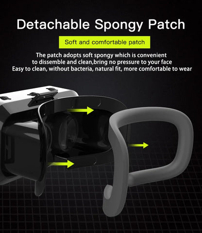 Shinecon 3D VR Glasses – Virtual Reality Headset with Controller for Smartphone Gaming