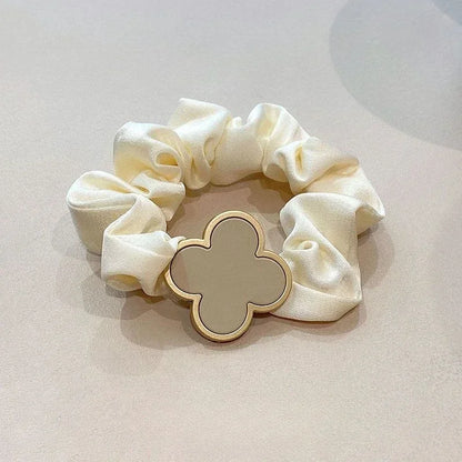 Cute French Ponytail Hair Rings - Warm Color Elastic Hair Ties for Stylish Hairstyles