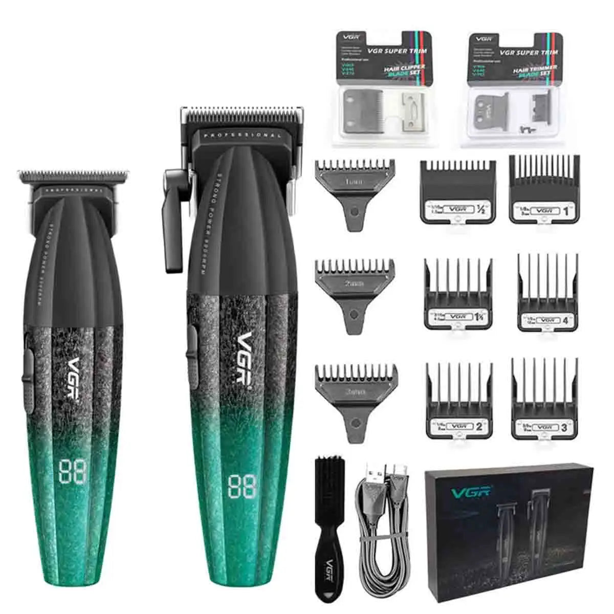 VGR Professional Hair Clipper V-640 S3 — 9000RPM Hair Cutting Machine & Beard Trimmer for Men