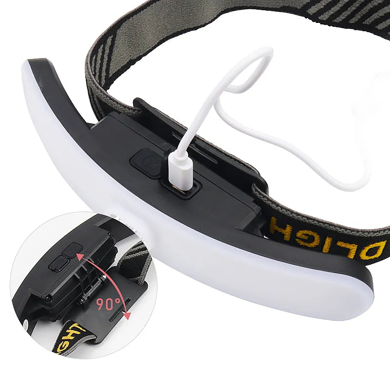 USB Rechargeable LED Headlamp for Eyelash Extension and Grafting - Eye Protection Light for Shadowless Nail Art, Eyebrow, and Lip Tattoo