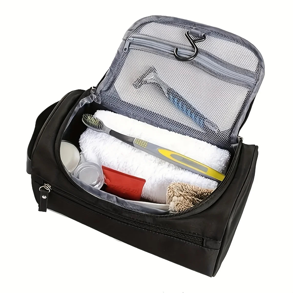 Men’s Large Capacity Portable Travel Toiletry Bag Set – Waterproof Cosmetic Organizer & Bath Bag for Outdoor Trips and Business Travel