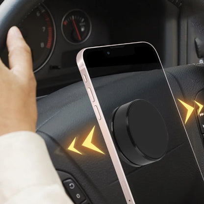 Magnetic Car Phone Holder – Steering Wheel Mobile Stand, Magnet Support Wall Holder for iPhone, Samsung, Xiaomi, Huawei