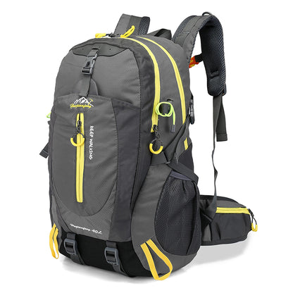 40L Water-Resistant Travel Backpack — Camping, Hiking, Trekking & Climbing Daypack with Laptop Compartment for Men & Women