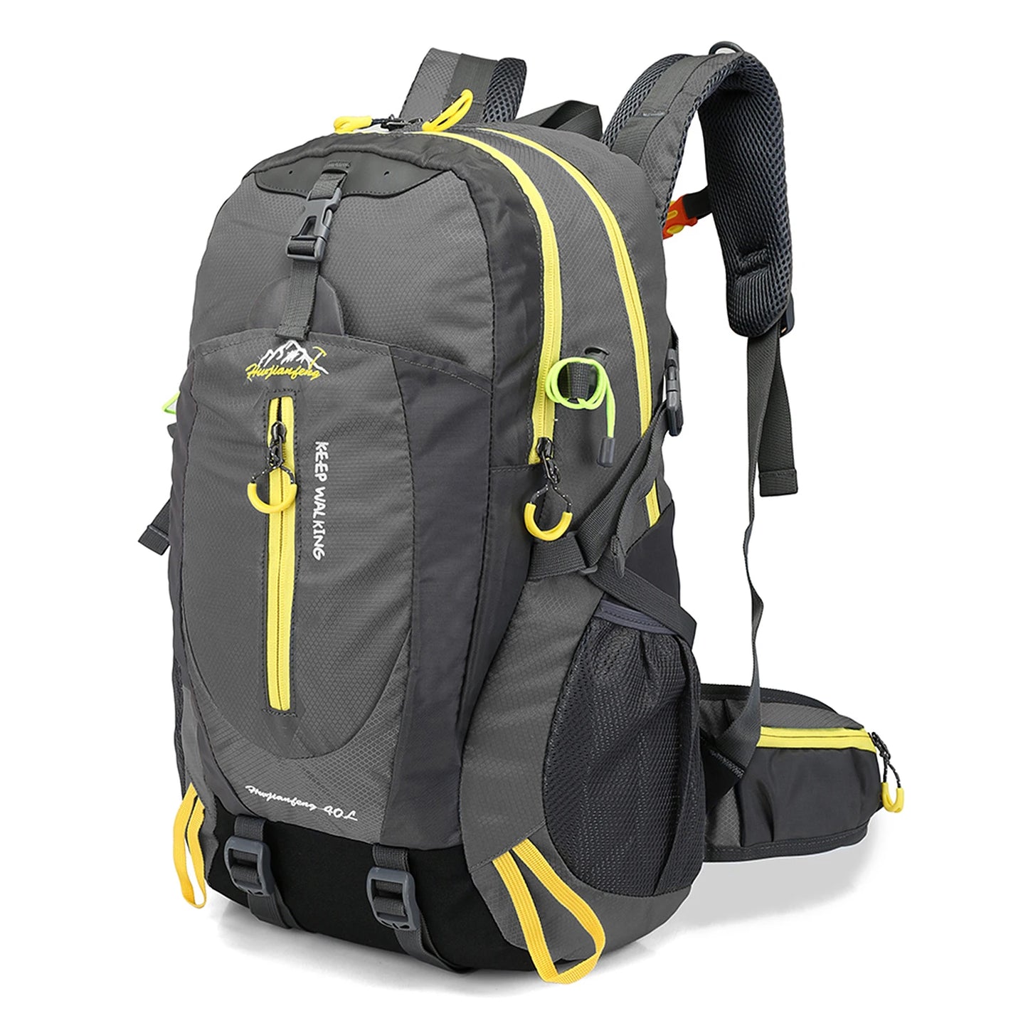 40L Waterproof Travel Backpack - Water Resistant Hiking Daypack With Laptop Compartment For Camping, Trekking & Outdoor Adventures