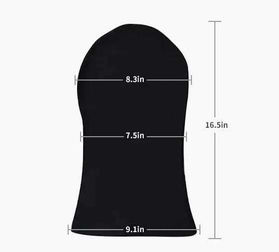 Black Full Face No-Hole Balaclava Hat – Unisex Army Tactical UV Protection Ski Mask for Bike & Motorcycle
