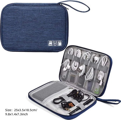 Portable Digital Storage Bag – Waterproof USB Cable Organizer Pouch for Electronics & Accessories