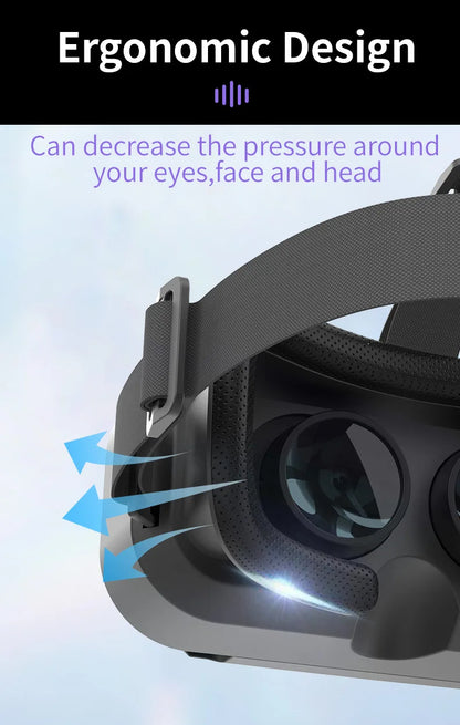 Shinecon 3D VR Glasses – Virtual Reality Headset with Controller for Smartphone Gaming
