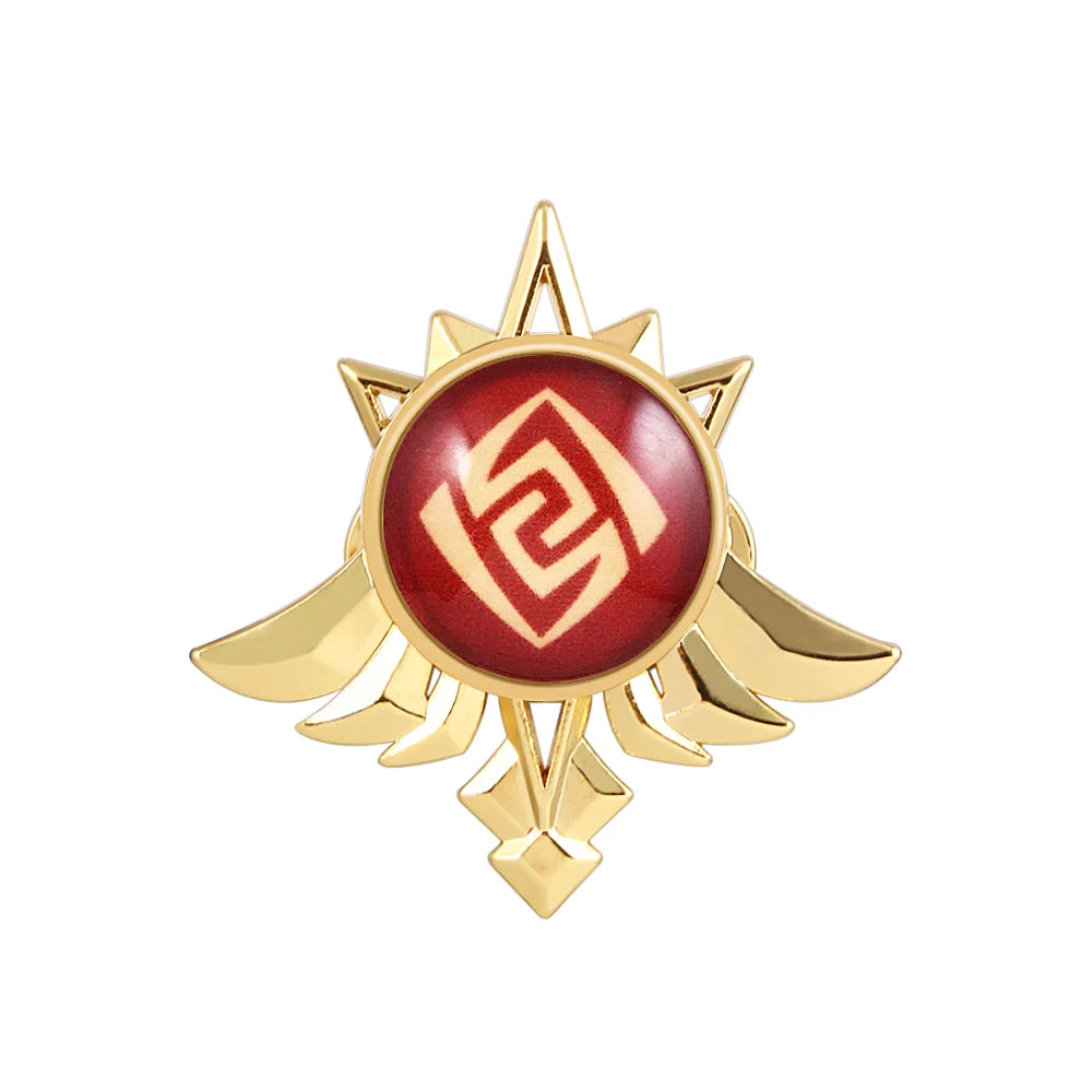 Genshin Impact Sumeru Vision Pins - Anime Character Element Badge Lapel Brooch Collectible Accessories