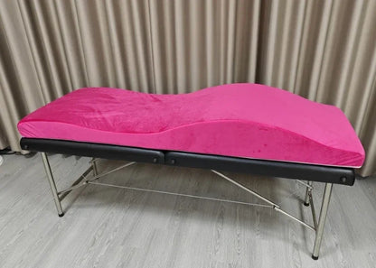 Beauty Salon Curved Extension Lash Bed Topper – Velvet Massage Table Mattress for Eyelash Extensions, Customizable
