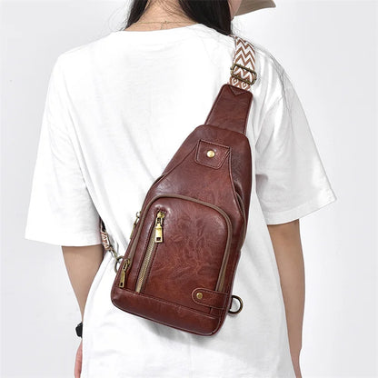 Waterproof Summer Crossbody Chest Bag for Couples – Unisex Small & Breathable Backpack