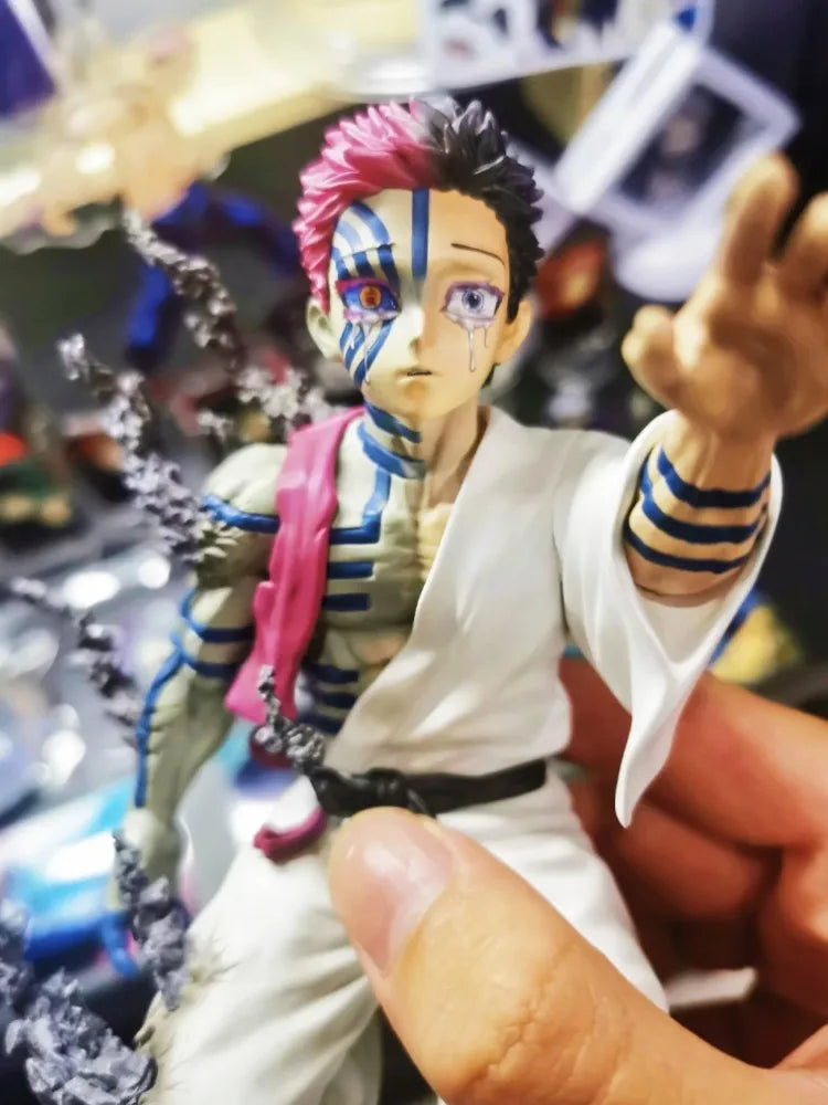 13cm Demon Slayer Akaza Hakuji Anime Figure – PVC Action Doll Collectible Desktop Ornament Toy