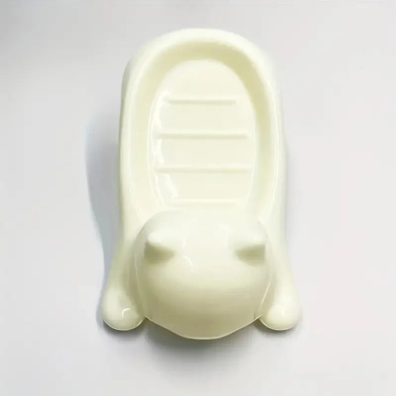 Cute Cartoon Cat Soap Dish - Plastic Draining Holder for Bathroom & Kitchen
