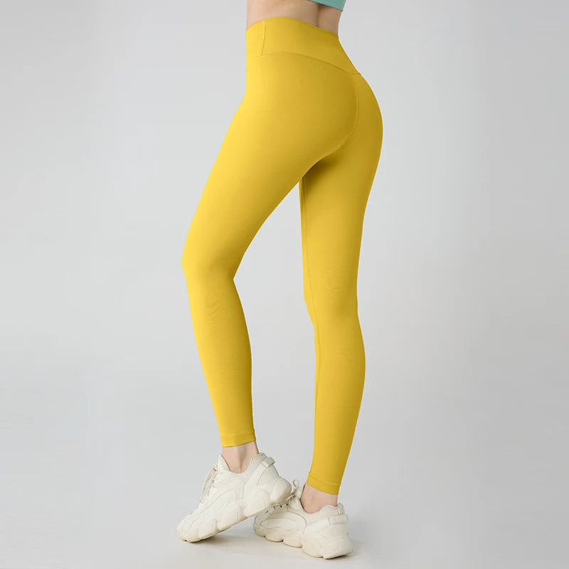 Naked Feeling Yoga Leggings for Women – High-Waisted Hip Lifting Fitness, Running & Cycling Pants