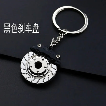 Creative Metal Car Keychain — Zinc Alloy Turbo, Gearbox & Brake Disc Pendant for Men’s Birthday or Dad Gift