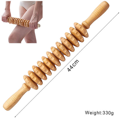 Wooden Lymphatic Drainage & Anti-Cellulite Massage Tools – Gua Sha for Body Shaping & Sore Muscle Relief